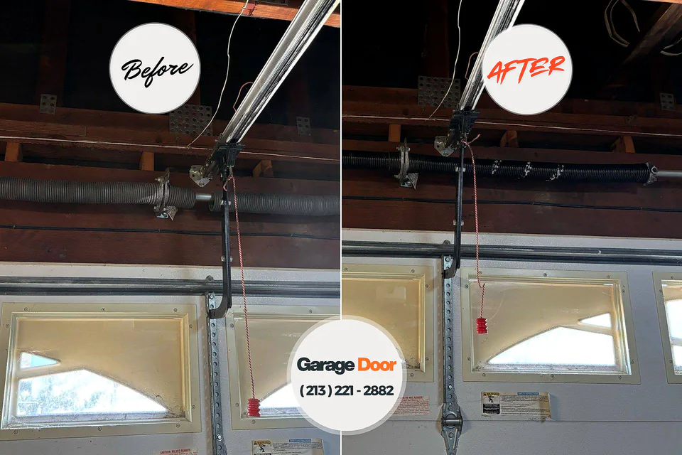 Before and after: garage door repair near me Huntingdon